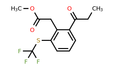 1803901-88-3 | Methyl 2-propionyl-6-(trifluoromethylthio)phenylacetate