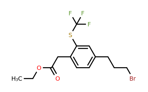 1803902-80-8 | Ethyl 4-(3-bromopropyl)-2-(trifluoromethylthio)phenylacetate
