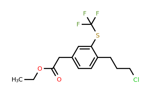 1803902-89-7 | Ethyl 4-(3-chloropropyl)-3-(trifluoromethylthio)phenylacetate
