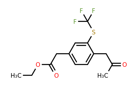 1803903-45-8 | Ethyl 4-(2-oxopropyl)-3-(trifluoromethylthio)phenylacetate
