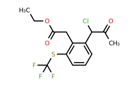 1803903-54-9 | Ethyl 2-(1-chloro-2-oxopropyl)-6-(trifluoromethylthio)phenylacetate