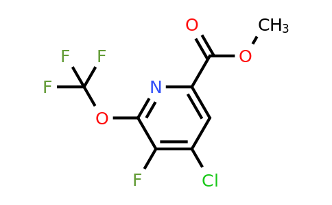 Methyl 4-chloro-3-fluoro-2-(trifluoromethoxy)pyridine-6-carboxylate