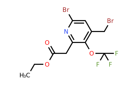 Ethyl 6-bromo-4-(bromomethyl)-3-(trifluoromethoxy)pyridine-2-acetate