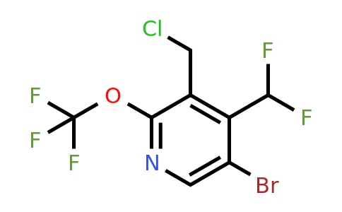 5-Bromo-3-(chloromethyl)-4-(difluoromethyl)-2-(trifluoromethoxy)pyridine