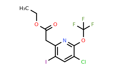 1803924-32-4 | Ethyl 3-chloro-5-iodo-2-(trifluoromethoxy)pyridine-6-acetate
