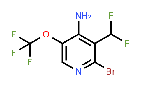 1803924-87-9 | 4-Amino-2-bromo-3-(difluoromethyl)-5-(trifluoromethoxy)pyridine