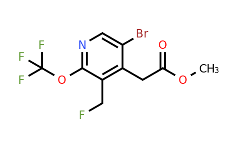 Methyl 5-bromo-3-(fluoromethyl)-2-(trifluoromethoxy)pyridine-4-acetate