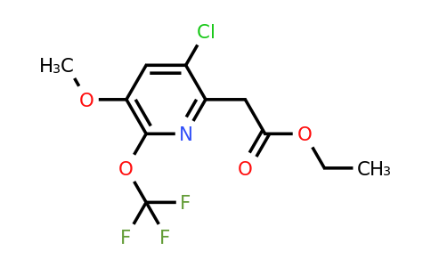 Ethyl 3-chloro-5-methoxy-6-(trifluoromethoxy)pyridine-2-acetate