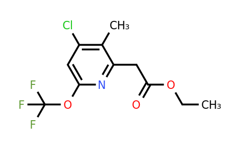 1803937-88-3 | Ethyl 4-chloro-3-methyl-6-(trifluoromethoxy)pyridine-2-acetate