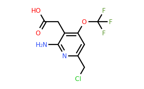 2-Amino-6-(chloromethyl)-4-(trifluoromethoxy)pyridine-3-acetic acid