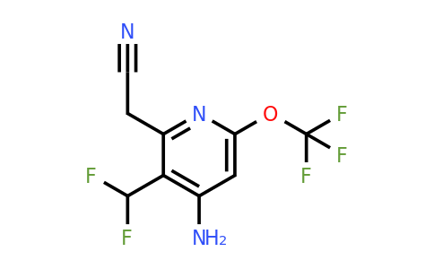 1803950-84-6 | 4-Amino-3-(difluoromethyl)-6-(trifluoromethoxy)pyridine-2-acetonitrile