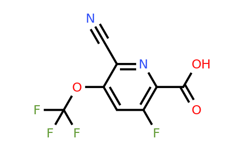 2-Cyano-5-fluoro-3-(trifluoromethoxy)pyridine-6-carboxylic acid