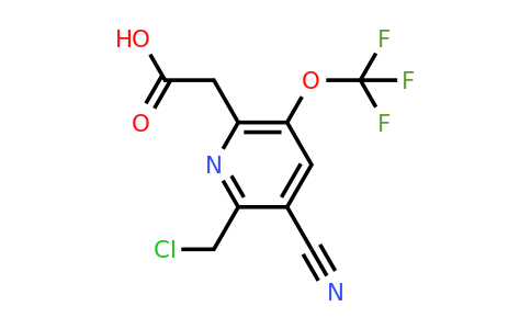 2-(Chloromethyl)-3-cyano-5-(trifluoromethoxy)pyridine-6-acetic acid