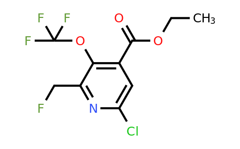 Ethyl 6-chloro-2-(fluoromethyl)-3-(trifluoromethoxy)pyridine-4-carboxylate
