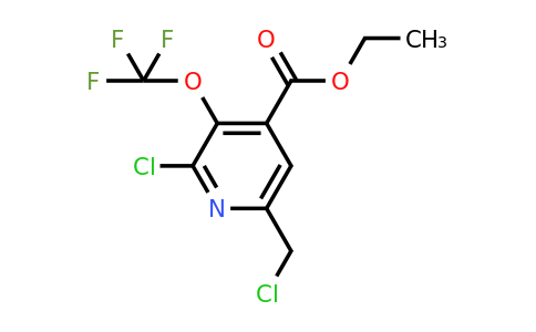 Ethyl 2-chloro-6-(chloromethyl)-3-(trifluoromethoxy)pyridine-4-carboxylate