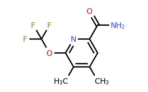 1803973-74-1 | 3,4-Dimethyl-2-(trifluoromethoxy)pyridine-6-carboxamide