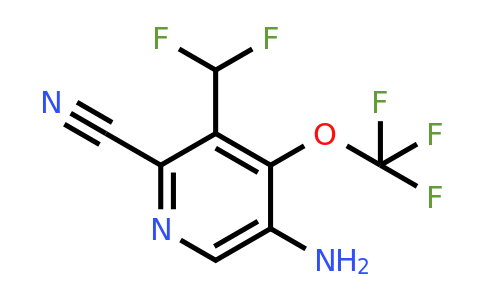 5-Amino-2-cyano-3-(difluoromethyl)-4-(trifluoromethoxy)pyridine