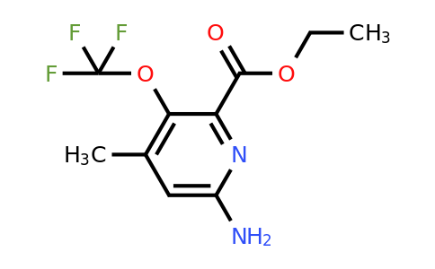 Ethyl 6-amino-4-methyl-3-(trifluoromethoxy)pyridine-2-carboxylate