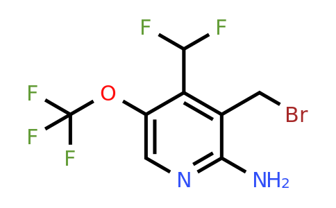 2-Amino-3-(bromomethyl)-4-(difluoromethyl)-5-(trifluoromethoxy)pyridine