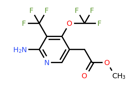 Methyl 2-amino-4-(trifluoromethoxy)-3-(trifluoromethyl)pyridine-5-acetate