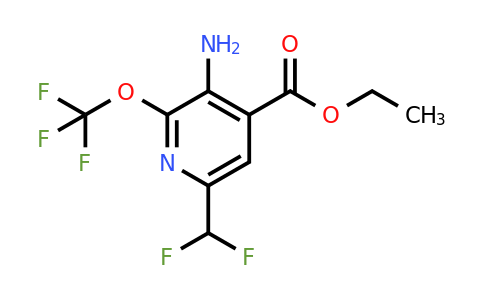 1803991-63-0 | Ethyl 3-amino-6-(difluoromethyl)-2-(trifluoromethoxy)pyridine-4-carboxylate