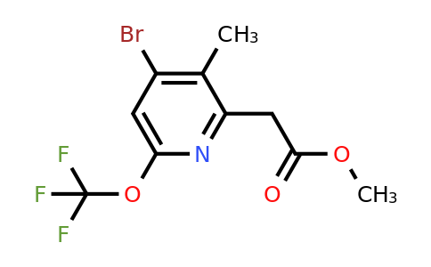 1804008-54-5 | Methyl 4-bromo-3-methyl-6-(trifluoromethoxy)pyridine-2-acetate