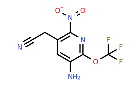 3-Amino-6-nitro-2-(trifluoromethoxy)pyridine-5-acetonitrile