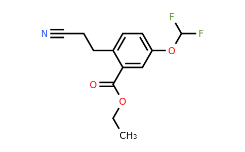 1804034-04-5 | Ethyl 2-(2-cyanoethyl)-5-(difluoromethoxy)benzoate