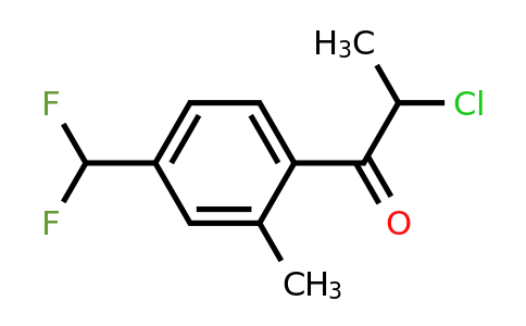 1804034-12-5 | 2-Chloro-1-(4-(difluoromethyl)-2-methylphenyl)propan-1-one