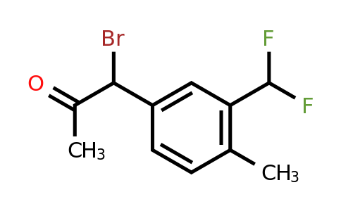 1804034-17-0 | 1-Bromo-1-(3-(difluoromethyl)-4-methylphenyl)propan-2-one