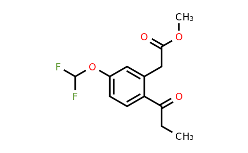 Methyl 5-(difluoromethoxy)-2-propionylphenylacetate