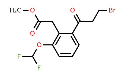 1804034-77-2 | Methyl 2-(3-bromopropanoyl)-6-(difluoromethoxy)phenylacetate