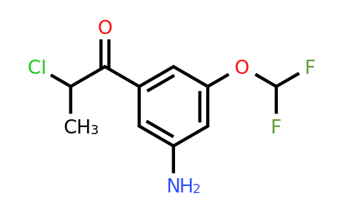 1804035-09-3 | 1-(3-Amino-5-(difluoromethoxy)phenyl)-2-chloropropan-1-one