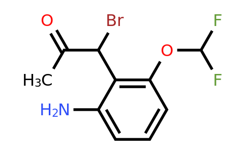 1804035-44-6 | 1-(2-Amino-6-(difluoromethoxy)phenyl)-1-bromopropan-2-one