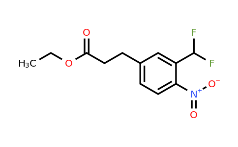 1804035-54-8 | Ethyl 3-(difluoromethyl)-4-nitrophenylpropanoate