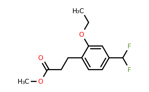 1804035-60-6 | Methyl 4-(difluoromethyl)-2-ethoxyphenylpropanoate