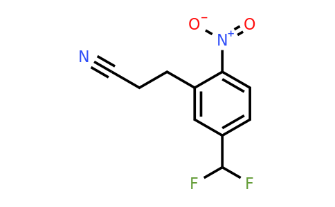 1804035-67-3 | 5-(Difluoromethyl)-2-nitrophenylpropanenitrile