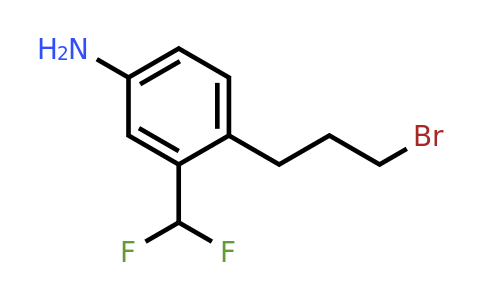 1804035-91-3 | 4-(3-Bromopropyl)-3-(difluoromethyl)aniline