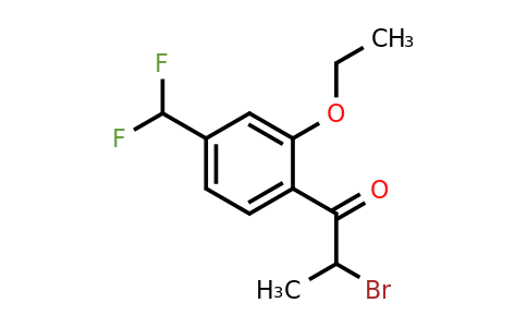 1804036-14-3 | 2-Bromo-1-(4-(difluoromethyl)-2-ethoxyphenyl)propan-1-one