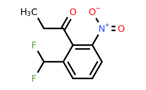1804036-45-0 | 1-(2-(Difluoromethyl)-6-nitrophenyl)propan-1-one