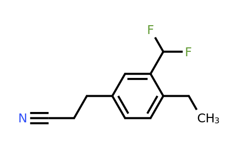 1804037-26-0 | 3-(Difluoromethyl)-4-ethylphenylpropanenitrile