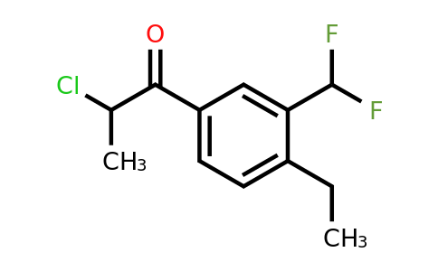 1804037-43-1 | 2-Chloro-1-(3-(difluoromethyl)-4-ethylphenyl)propan-1-one