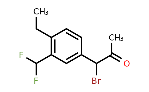 1804037-92-0 | 1-Bromo-1-(3-(difluoromethyl)-4-ethylphenyl)propan-2-one