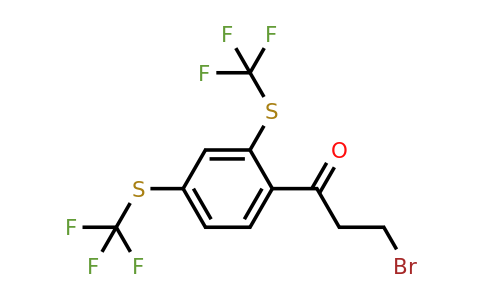 1804037-99-7 | 1-(2,4-Bis(trifluoromethylthio)phenyl)-3-bromopropan-1-one