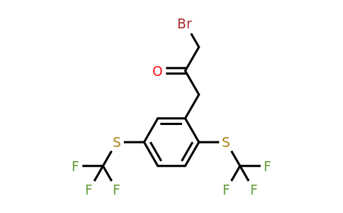 1804038-52-5 | 1-(2,5-Bis(trifluoromethylthio)phenyl)-3-bromopropan-2-one