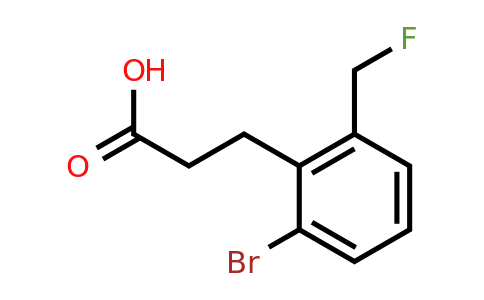 1804038-60-5 | 3-(2-Bromo-6-(fluoromethyl)phenyl)propanoic acid