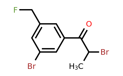 1804039-05-1 | 2-Bromo-1-(3-bromo-5-(fluoromethyl)phenyl)propan-1-one