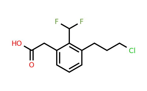 1804039-19-7 | 3-(3-Chloropropyl)-2-(difluoromethyl)phenylacetic acid