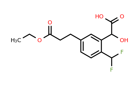 1804039-82-4 | 2-(Difluoromethyl)-5-(3-ethoxy-3-oxopropyl)mandelic acid