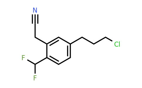 1804040-19-4 | 5-(3-Chloropropyl)-2-(difluoromethyl)phenylacetonitrile